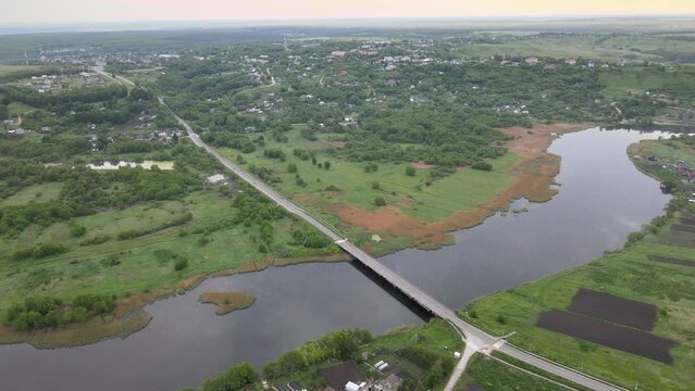 aerial view of the city