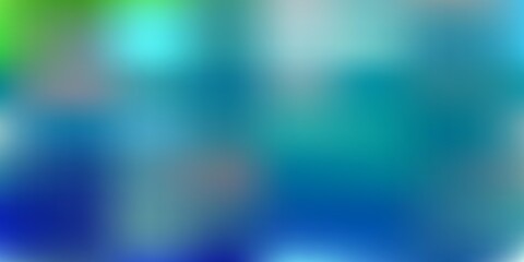 Light blue, green vector abstract blur template.