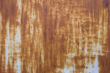 Rusty metal sheet texture. Corrosive metal background