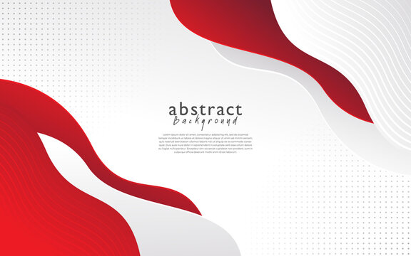 Red White Modern Abstract Background Design