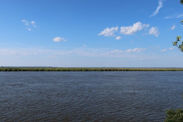 landscape with river and sky