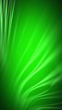 Vertical green wavy abstract motion background, social media wallpaper