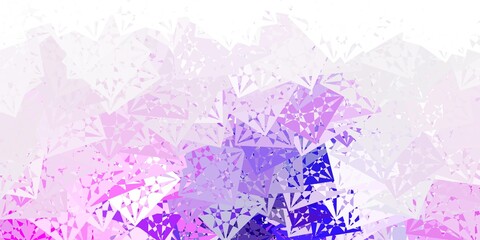 Light Purple, Pink vector texture with random triangles.