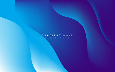 blue gradient abstract background design - obrazy, fototapety, plakaty