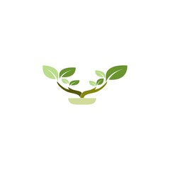 ornamental plant element icon vector design illustration