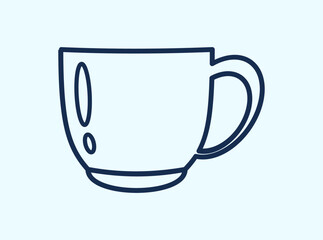 cup kitchen icon vector flat black silhouette