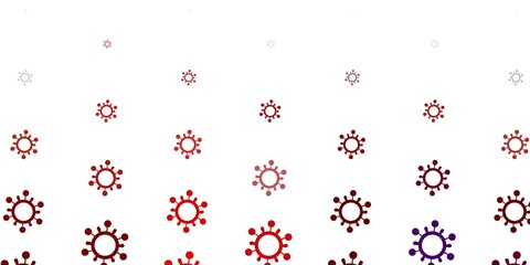 Light Red vector texture with disease symbols.