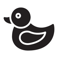 rubber duck glyph icon