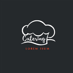 simple and unique catering and bakery food logo
