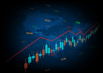 financial stock market graph background image Future business investment and stock trading ideas
