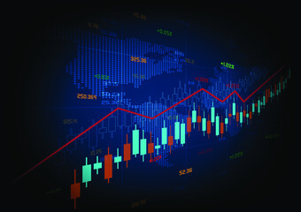 financial stock market graph background image Future business investment and stock trading ideas