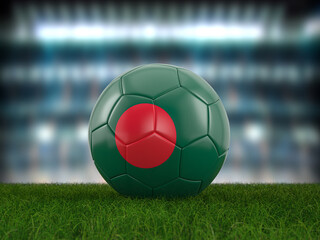 Soccer ball Bangladesh flag