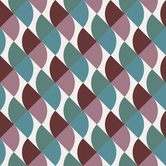 Geometric seamless pattern with simply box drawing in different colors. Abstract geometric endless pattern.