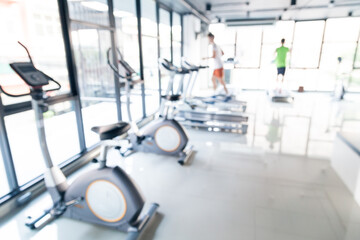 Abstract blurred fitness gym sport background