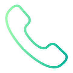 Telephone gradient icon