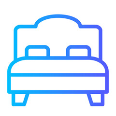 Bed gradient icon