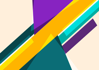 Geometric background. Triangles template for business presentations, app covers and website design. Vector