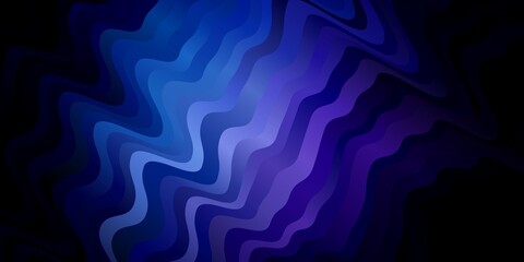 Dark Pink, Blue vector backdrop with bent lines.