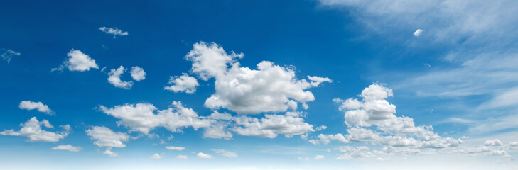 Naklejka na ściany i meble beautiful blue sky with white cloud