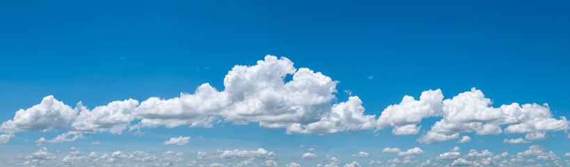Naklejka na ściany i meble panorama beautiful blue sky with white cloud