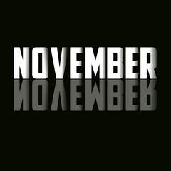 November Text Effect | Editable 3d Text Effect Styles November Text Black Background | November Text Effect | 3d Text Effect | November Text Style Theme | November Text Quote | Effect Quote Text