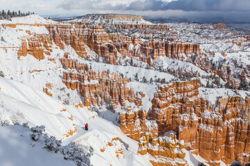 Snowy Bryce Canyon in Winter
