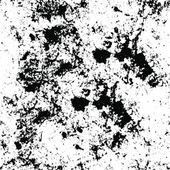 Black and white grunge. Abstract chalk strokes on a blackboard. Vector monochrome graphics. Pattern of dust, chips, destruction, dirt. Chaotic horror background