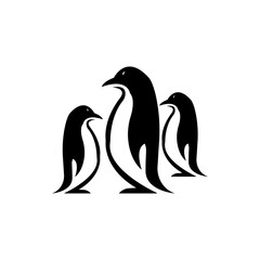 Penguin icon logo vector design