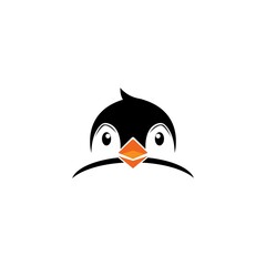Penguin icon logo vector design
