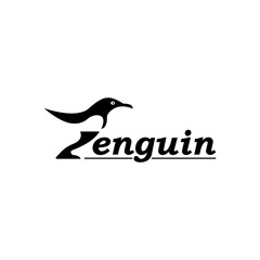 Penguin icon logo vector design