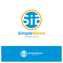Letter S I E Logo Design Template. Initial SIE logo concept vector. Creative Icon Symbol