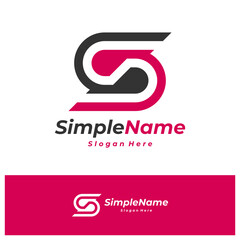 Letter S Logo Design Template. Initial S logo concept vector. Creative Icon Symbol