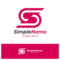 Letter S Logo Design Template. Initial S logo concept vector. Creative Icon Symbol