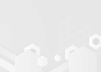 Minimal geometric white light background abstract design. Vector illustration abstract graphic design banner pattern background template.