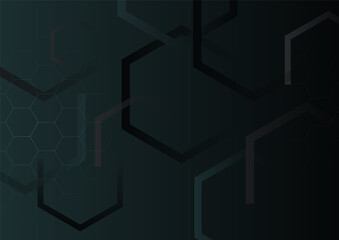 Minimal geometric dark black background abstract design. Vector illustration abstract graphic design banner pattern background template.