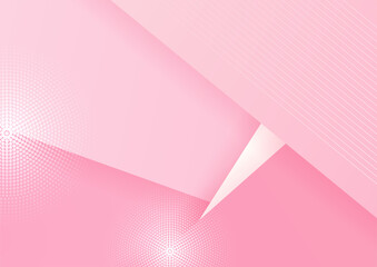 Minimal geometric pink background abstract design. Vector illustration abstract graphic design banner pattern background template.