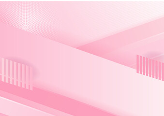 Minimal geometric pink background abstract design. Vector illustration abstract graphic design banner pattern background template.