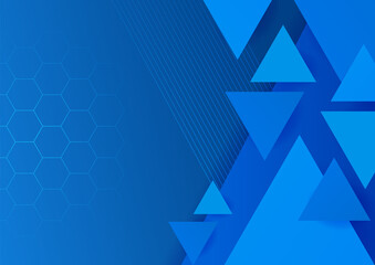 Minimal geometric blue background abstract design. Vector illustration abstract graphic design banner pattern background template.