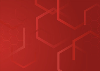 Minimal geometric red background abstract design. Vector illustration abstract graphic design banner pattern background template.