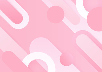 Minimal geometric pink background abstract design. Vector illustration abstract graphic design banner pattern background template.
