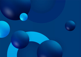Minimal geometric blue background abstract design. Vector illustration abstract graphic design banner pattern background template.