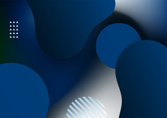 Minimal geometric blue background abstract design. Vector illustration abstract graphic design banner pattern background template.