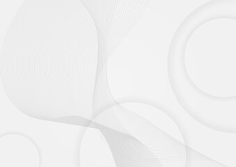 Minimal geometric white light background abstract design. Vector illustration abstract graphic design banner pattern background template.