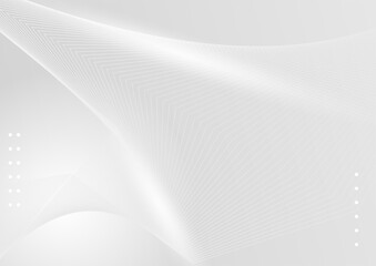 Minimal geometric white light background abstract design. Vector illustration abstract graphic design banner pattern background template.