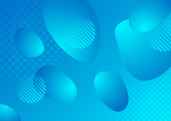 Minimal geometric blue background abstract design. Vector illustration abstract graphic design banner pattern background template.