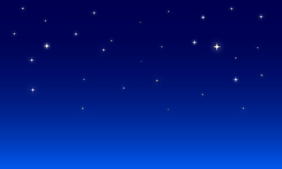 Fototapeta na wymiar 星がキラキラの夜空の背景素材