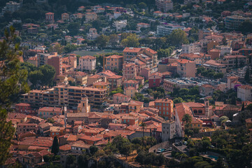 Fototapeta premium Villefranche-sur-Mer, France. Seaside resort on the Côte d'Azur.