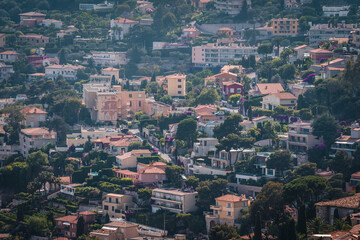Obraz premium Villefranche-sur-Mer, France. Seaside resort on the Côte d'Azur.