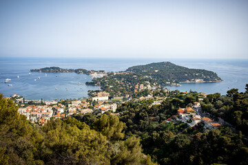 Fototapeta na wymiar Saint-Jean-Cap-Ferrat is a resort town and commune in south-eastern France on the promontory of the Cote d'Azur in the Provence-Alpes-Côte d'Azur region.