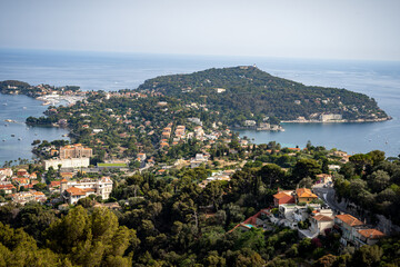 Fototapeta na wymiar Saint-Jean-Cap-Ferrat is a resort town and commune in south-eastern France on the promontory of the Cote d'Azur in the Provence-Alpes-Côte d'Azur region.